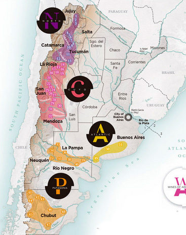 Regiões Vinicolas da Argentina