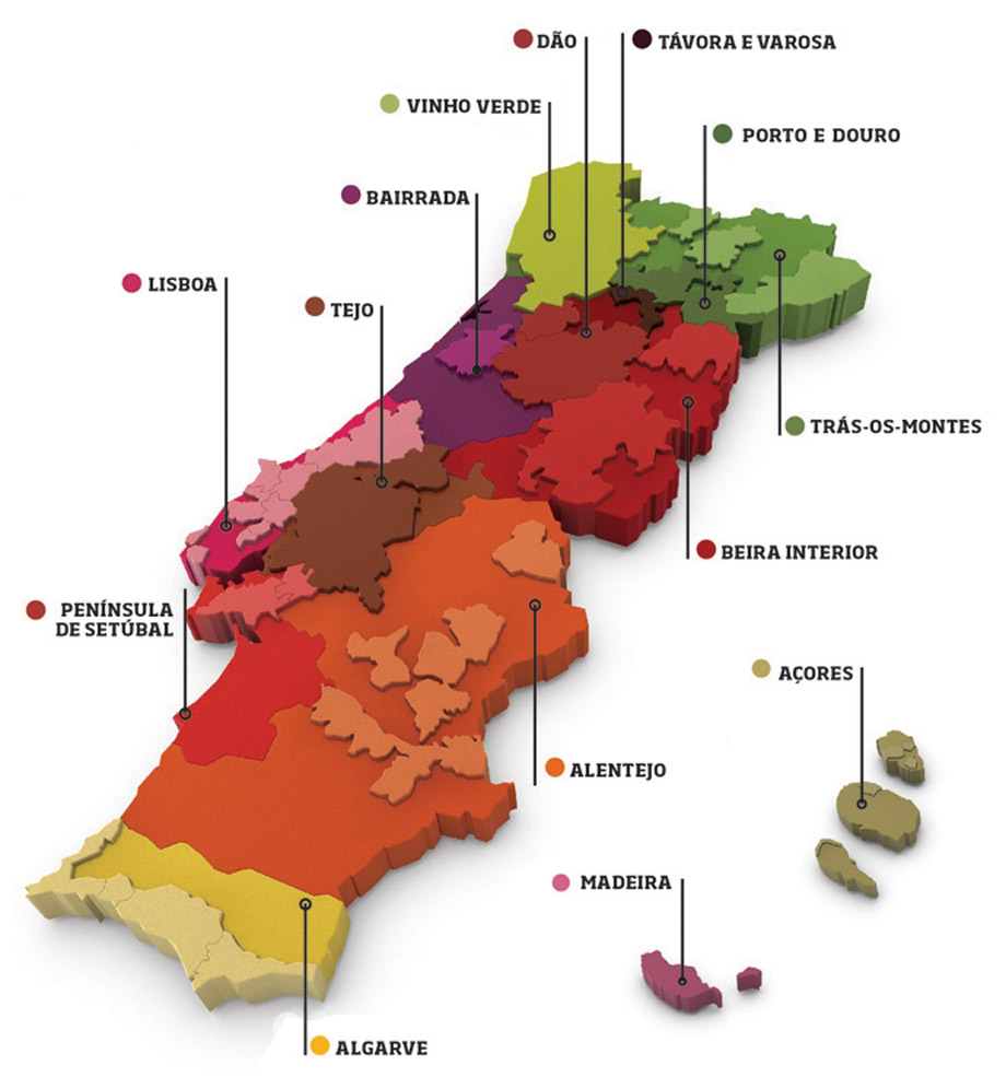 Regiões Vinicolas de Portugal